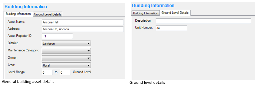 Building unit details